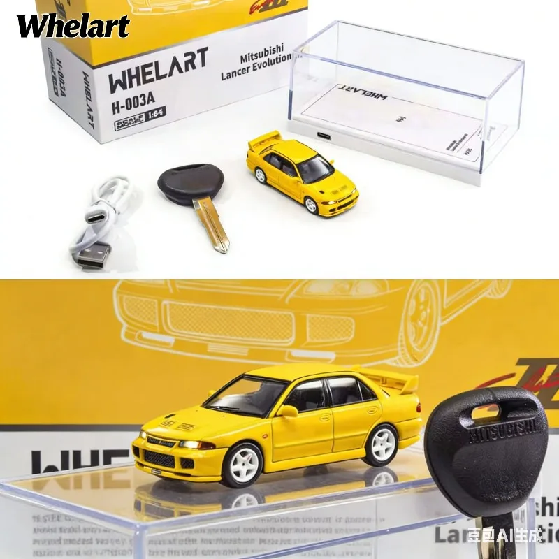 whelart-1-64-mitsubishi-lancer-evo3-modellino-auto-in-lega-pressofusa-regalo-per-ragazzi-giocattolo-da-collezione-per-adulti-oggetto-decorativo
