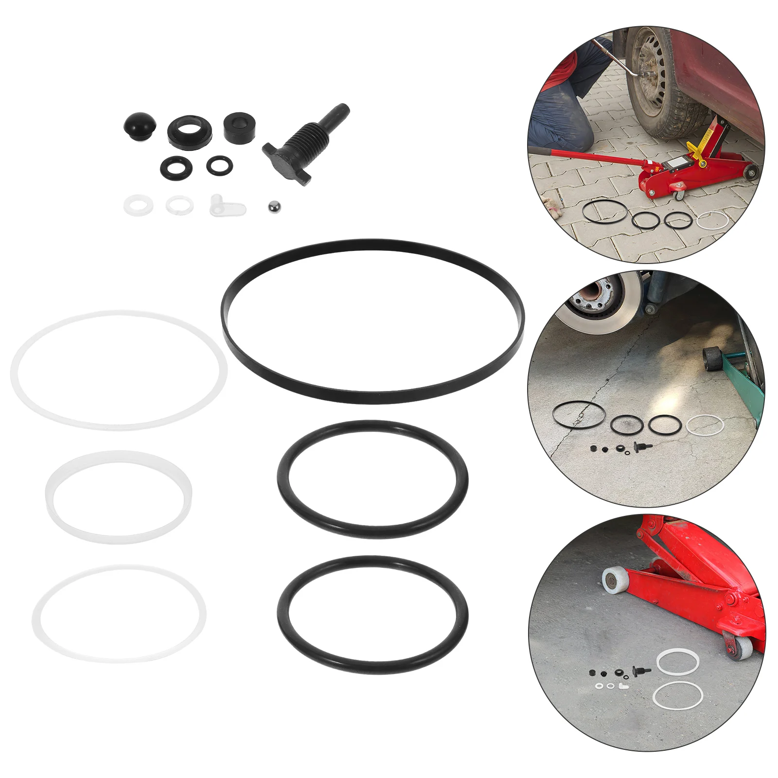 

1 set Hydraulic Jack Repair Kit Steel Balls Car Maintenance Tools Tire Lift Accessories Efficient Solutions