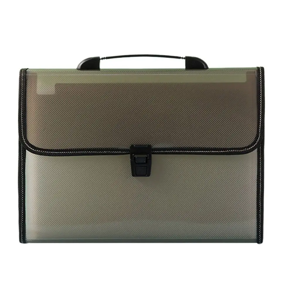 13 Pocket Test Paper Storage Bag Waterproof Large Capacity Accordion File Folder Portable Dustproof Handheld File Bag Stationery