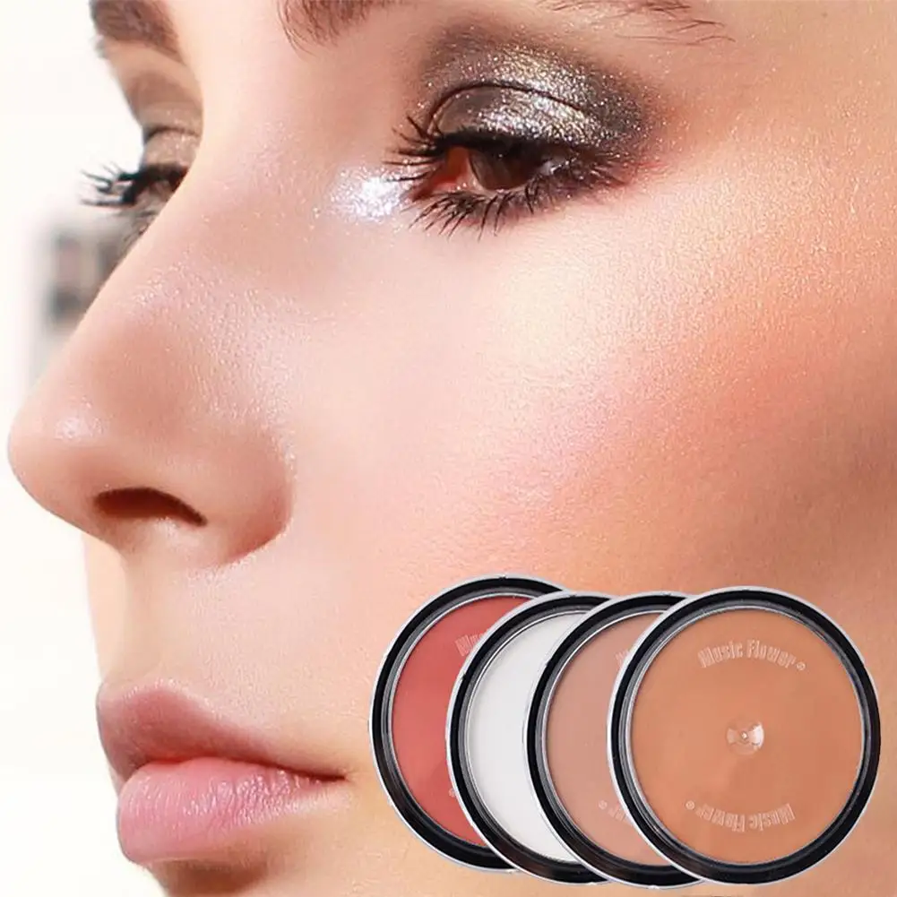 4 Colors Shading Powder Makeup Bronzer & Highlighter Face Trimming Concealer Make Up Contour Shading Cosmetic Powder Powder X1j0