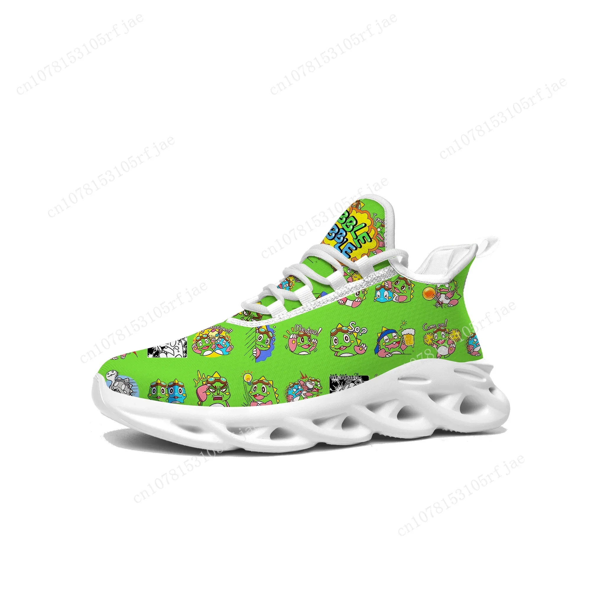 Bubble Bobble Sneakers Cartoon Game Mens Womens Teenager Sports Running Shoes High Quality Fashion Custom Built Lace Up Shoes