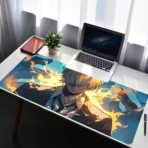 Mouse Pad Accessories Non Slip Rubber Mousepad Laptop One Piece Sanji Gamer Keyboard Pad Office Computer Gaming Desk Mouse Mat