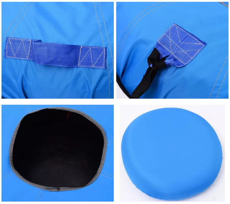 

Winter Sport Inflatable Circle Snow Tube 110 Cm Commercial Hdpe Ski Tubes With Nylon Cover