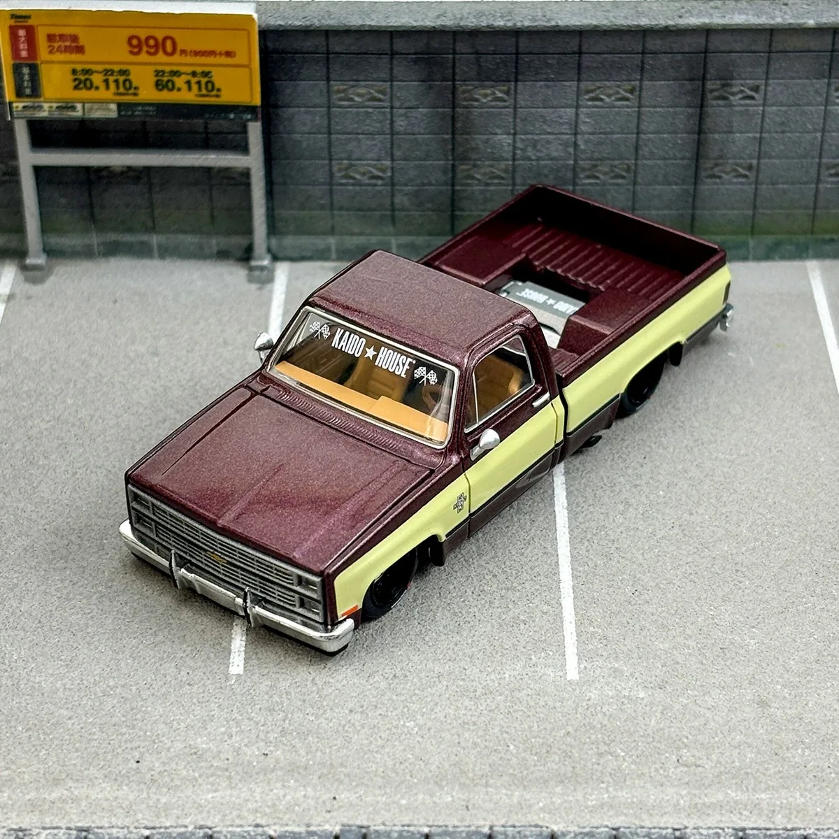 KAIDO&MINIGT 1:64 Chevrolet pickup SILVERADO VINTAGE SPEC alloy model #K145