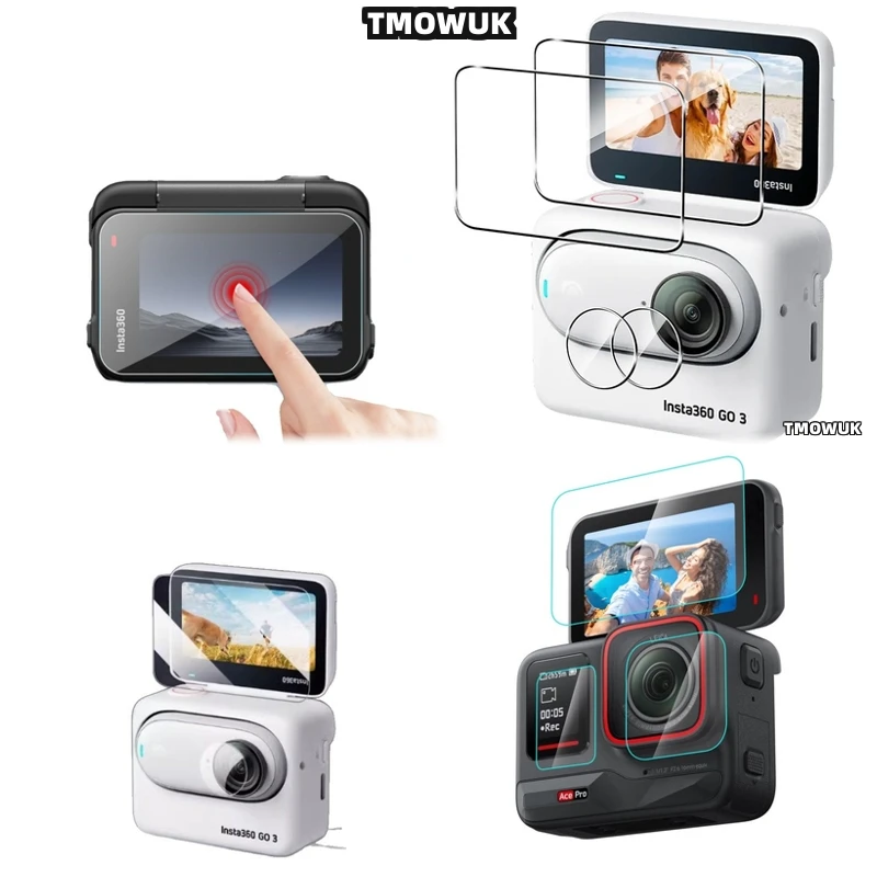 

For Insta360 One RS Link 2C Rugged Tempered Glass Screen Protector