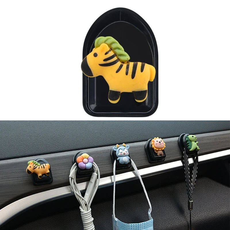 Punch-free Hook Car Office Home Multifunctional Vehicle Adhesive Hanger for Mask USB Cable Umbrella Earphone