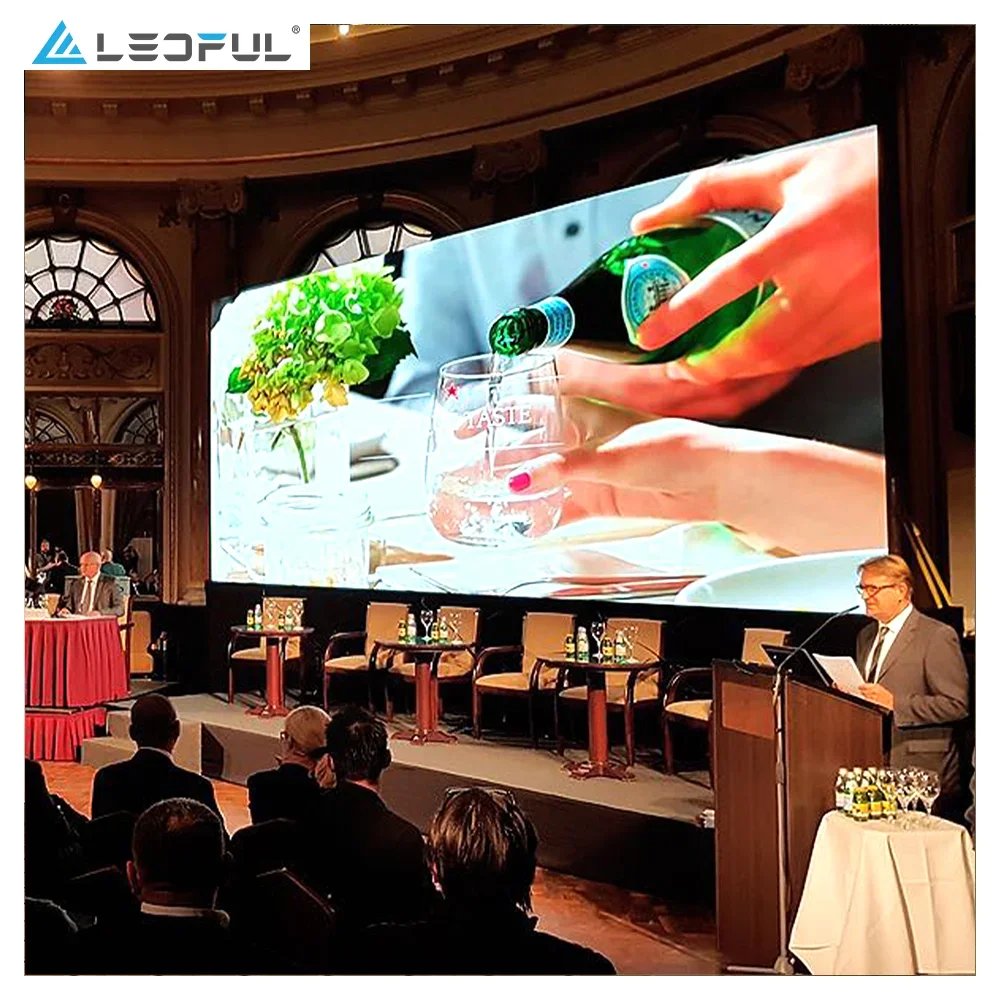 풀 컬러 초박형 고정 실내 LED 비디오 벽 패널 스크린 디스플레이, 8K 4K SMD HD P1.2 P1.5 P1.8 P2 P2.5 P3