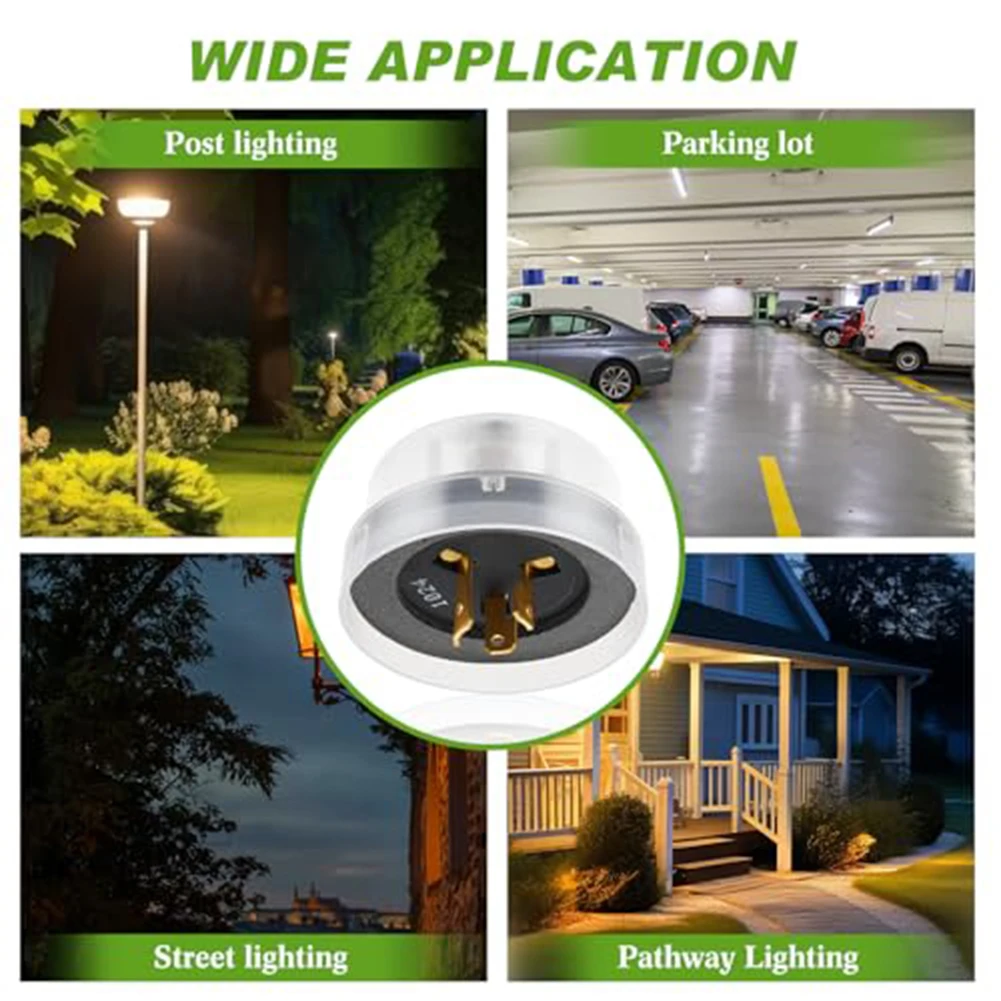 Electricity Automatic Street Light Switch Transparent Outdoor Photocell Light Control Consistent Brightness Output
