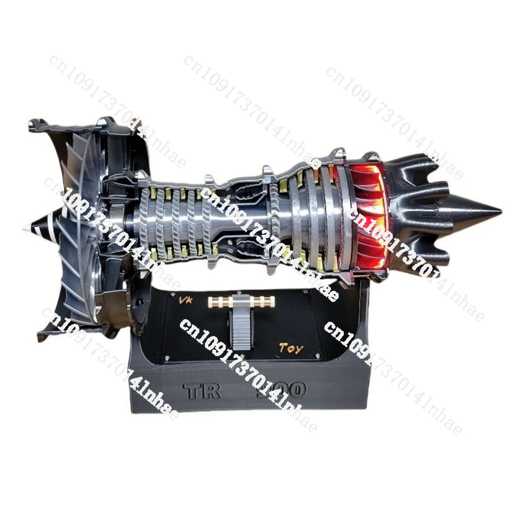 27CM TR900 Turbofan Engine Model DIY Assembly Kit High-speed Aircraft Jet Engine 3D Printing Experimental Toy