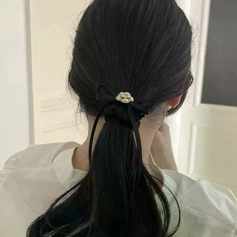 1-шт-аксессуары-для-волос-французский-жемчуг-камелия-бабочка-узло-дизайн-чувственная-шелковая-лента-эластичные-резинки-для-волос-женские-резинки-для-волос