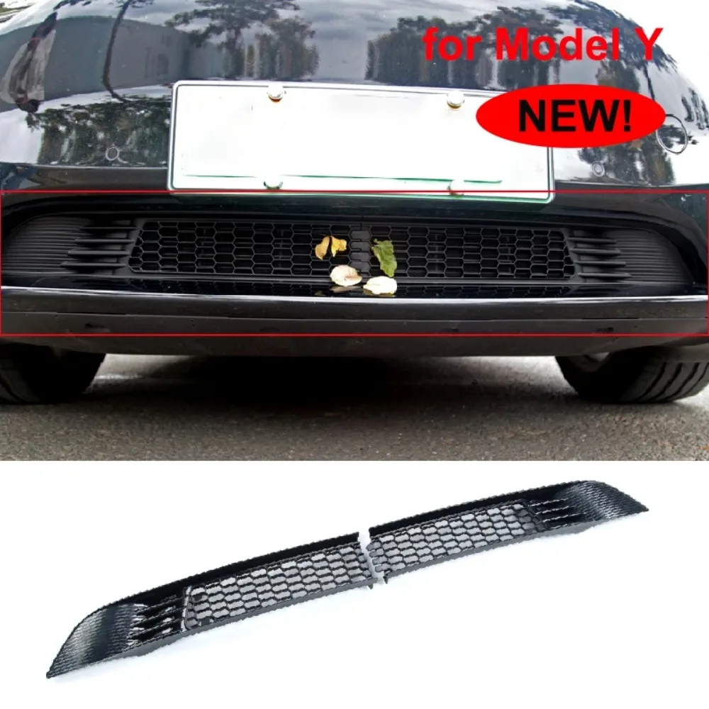 For Tesla Model Y 2021-2024 Front Grille Mesh Inserts Anti Insect Net Anti Dust Proof Inner Vent Grille Cover Car Accessories