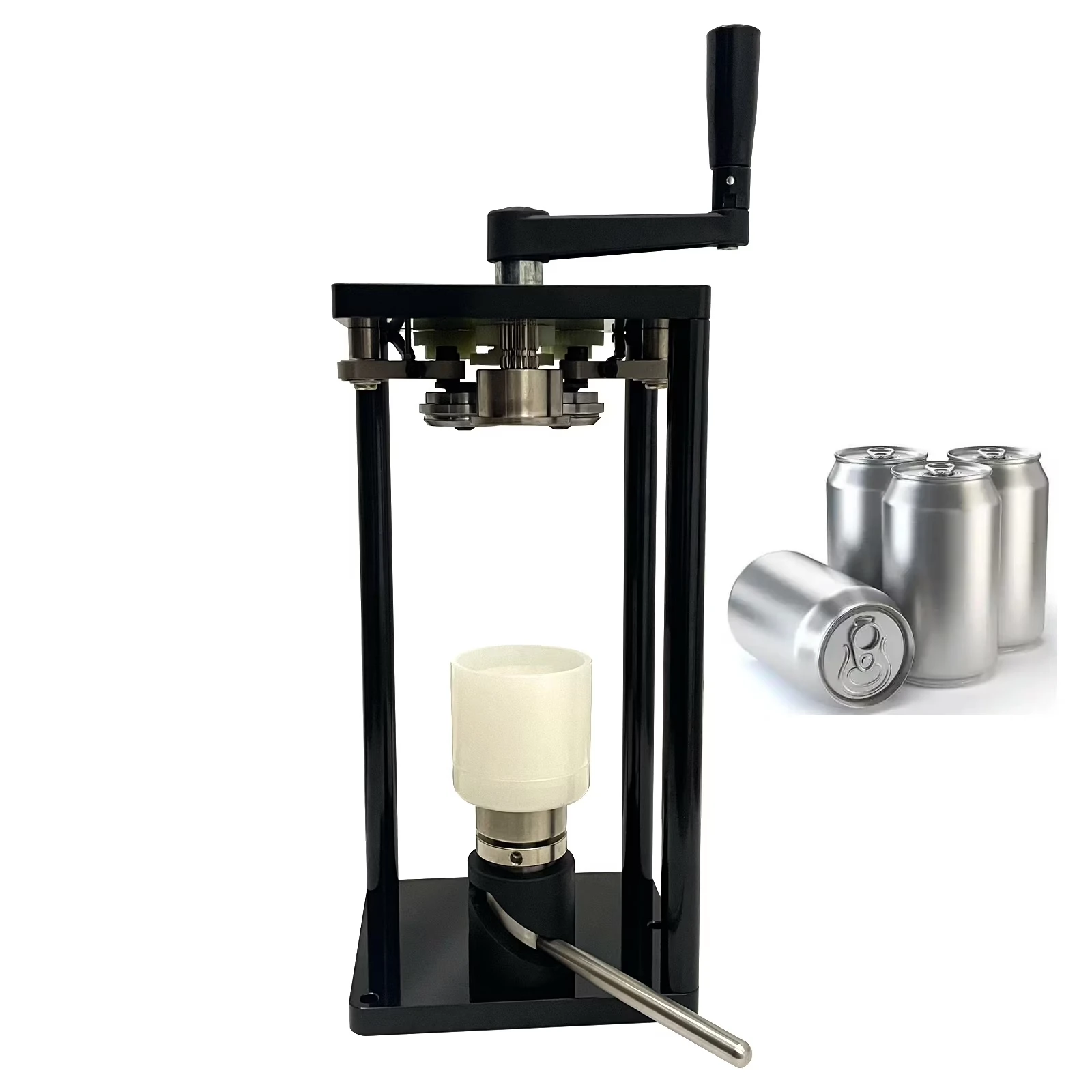 Nicro Hot Sale Manual Rotation Commercial Can Sealer Machine for Milk Tea Drink PET Can Save Electricity Smart Kitchen Tools