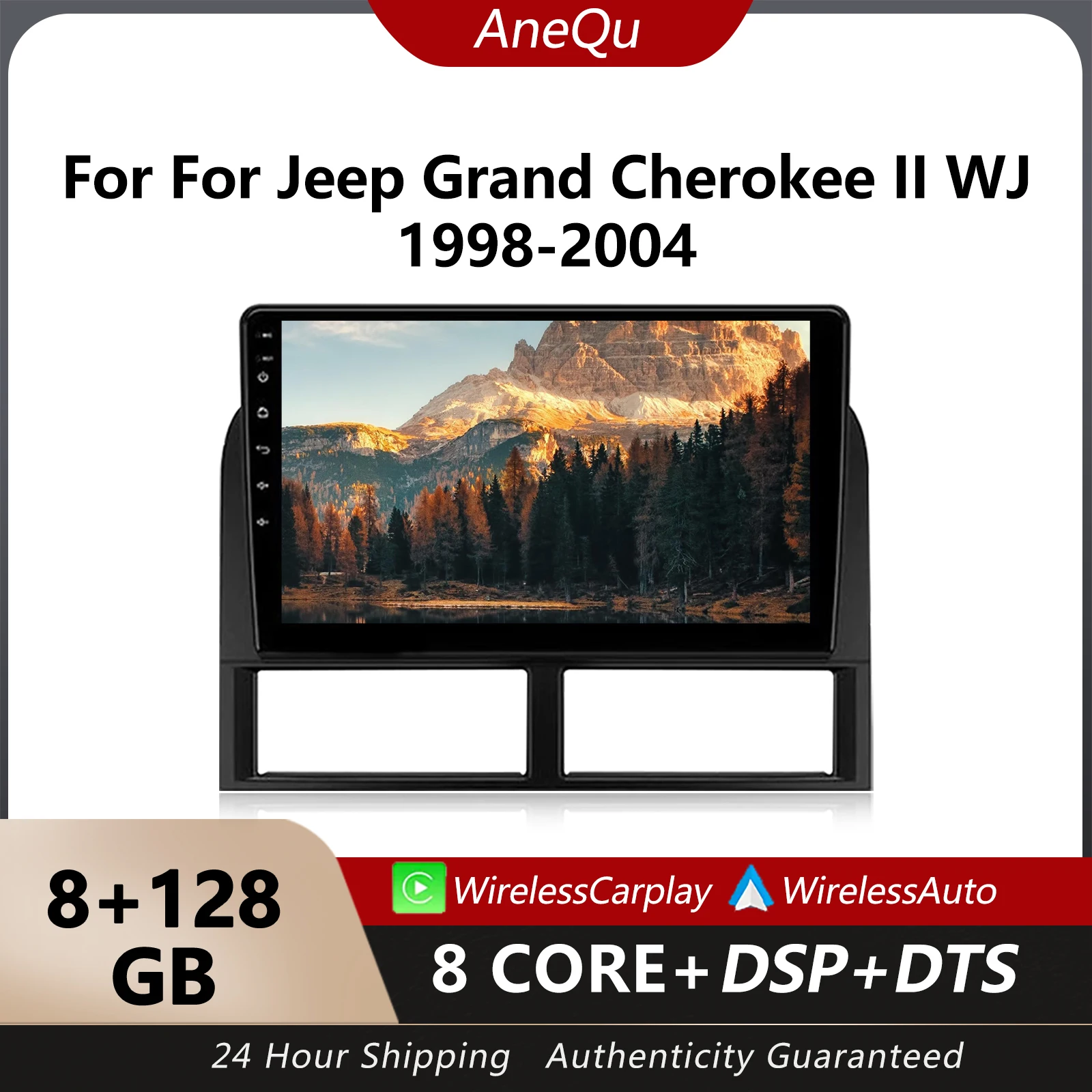 

Android Car Radio For Jeep Grand Cherokee II WJ 1998-2004 In-Car Media Player with Carplay Android Auto with GPS Navigation