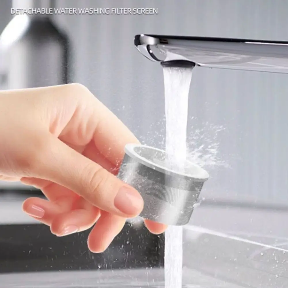 

3-режимный удлинитель для кухонного смесителя, вращающийся нержавеющий аэратор для смесителя, съемный фильтр из нержавеющей стали, насадка-барботер для крана