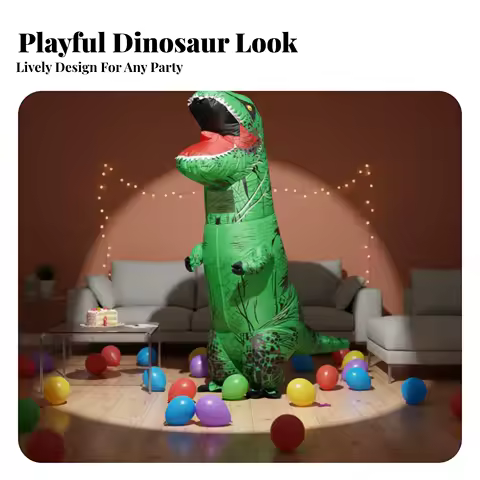 Inflatable Dinosaur Costume Funny Inflatable Tyrannosaurus Rex Costume Tyrannosaurus Rex Inflatable Suit Easy to Inflate Full