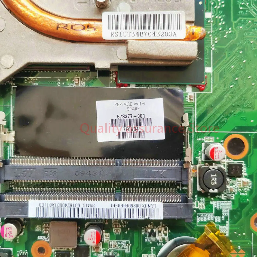 

578377-001 для DV6T-1300 DV6-1300 материнская плата для ноутбука 578377-001 материнская плата DV6-1304TX с процессором + радиатором DDR3