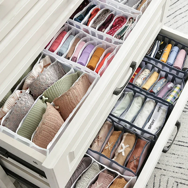 

Closet Organizer For Underwear Socks Home Cabinet Divider Storage Box Storage Organizer for clothes Foldable Drawer Organizer