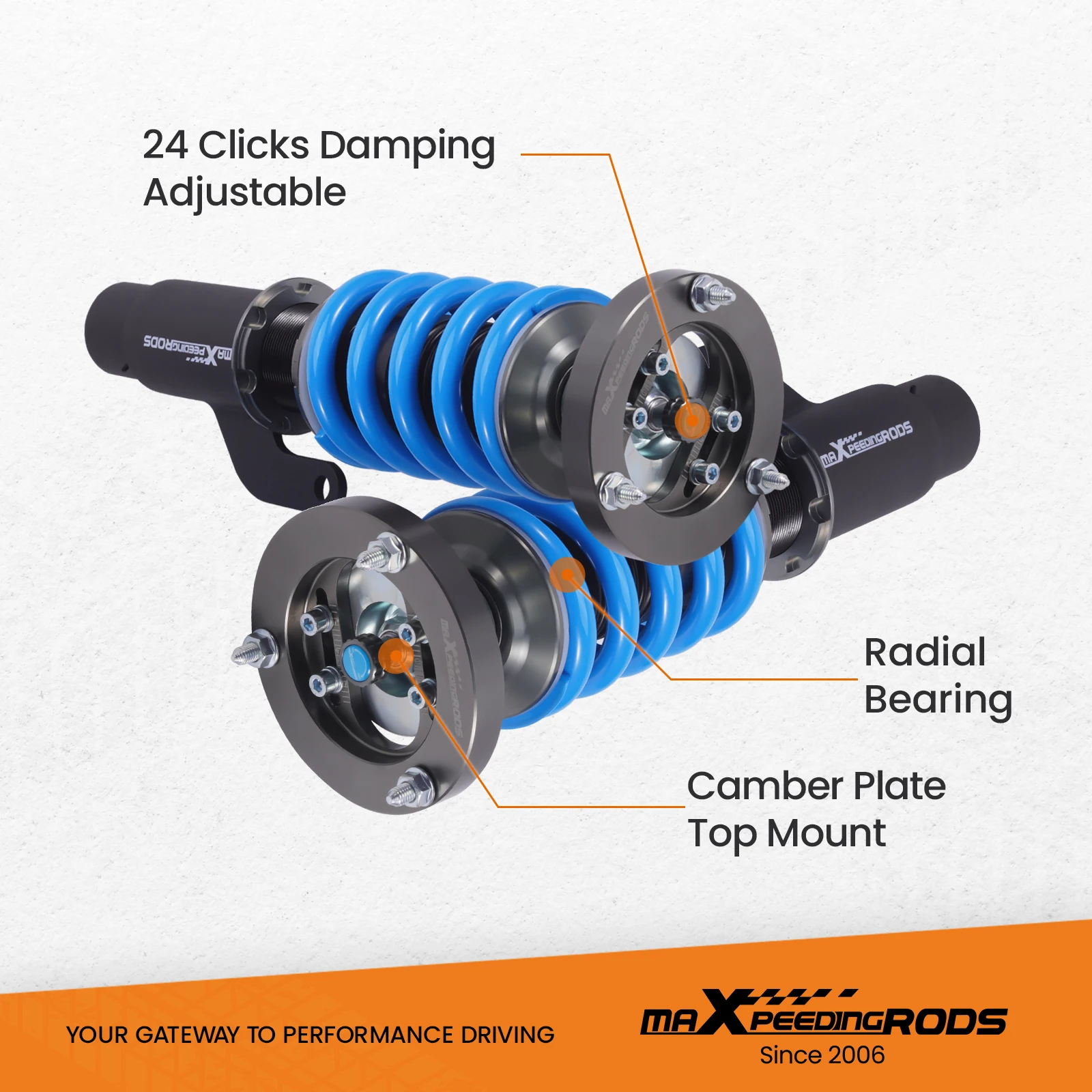 MaXpeedingrods T6 Coilovers Lowering Coils for BMW 3-Series E90 xDrive AWD 06-11 Coilovers Lowering Coils