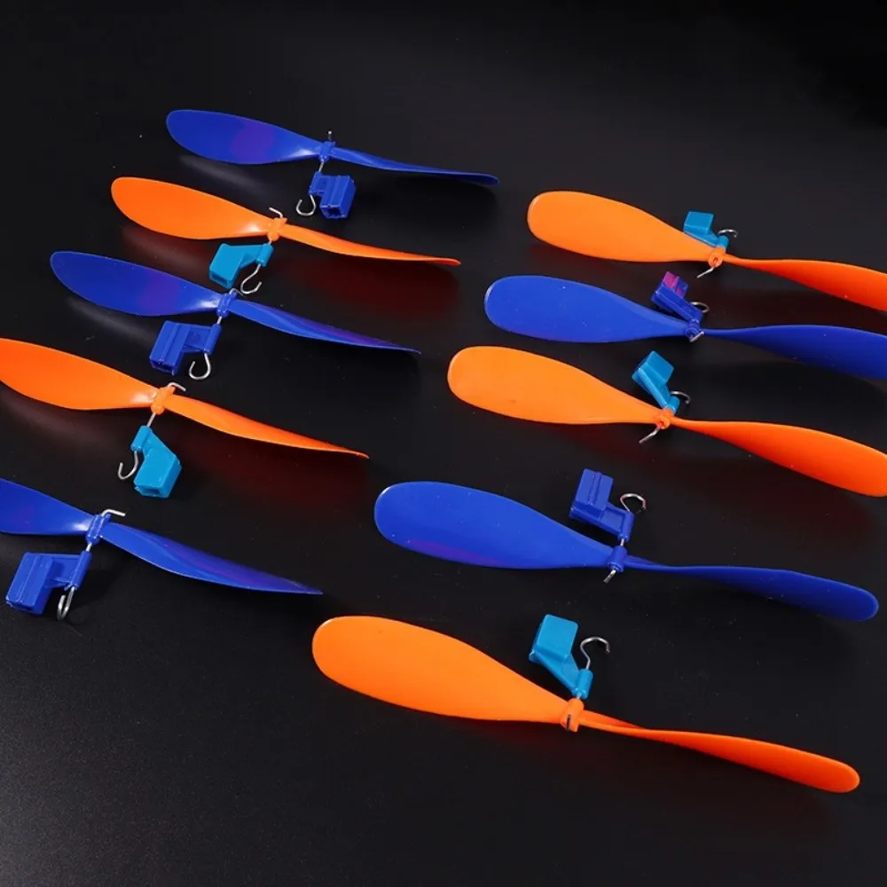 

10pcs Essential Parts Rubber Band Powered Propellers Plastic 2 Colors Aircraft Propellers Model Aircraft Rubber Band Propellers