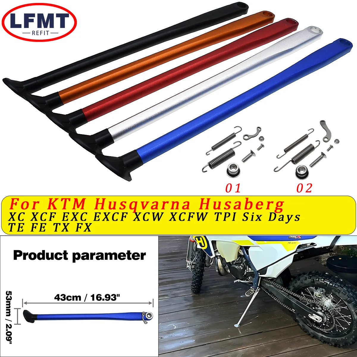 

Kickstand Side Stand Spring Kit For KTM EXC EXCF XC XCF XCW XCFW 125 200 250 300 350 450 500 530 Six days TPI 2016-2022