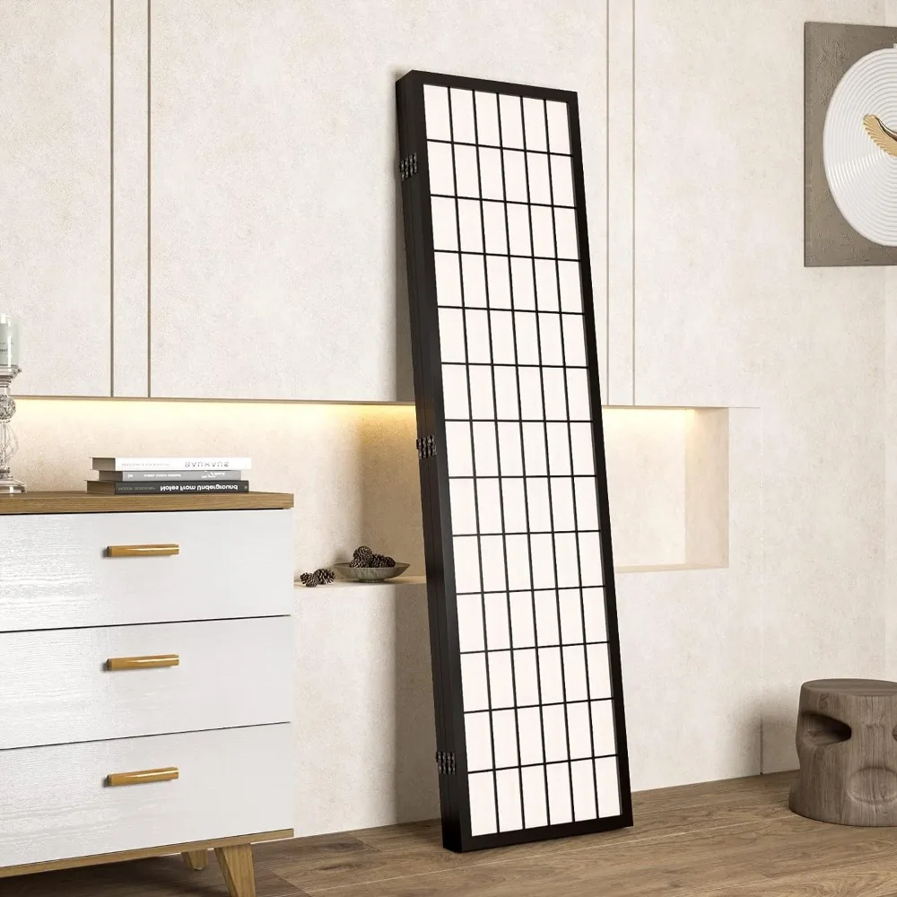 Imagem -06 - Folding Separador de Tela Quarto Preto Devider Shoji Partição Quarto Divisor Home Decor Jardim Painel