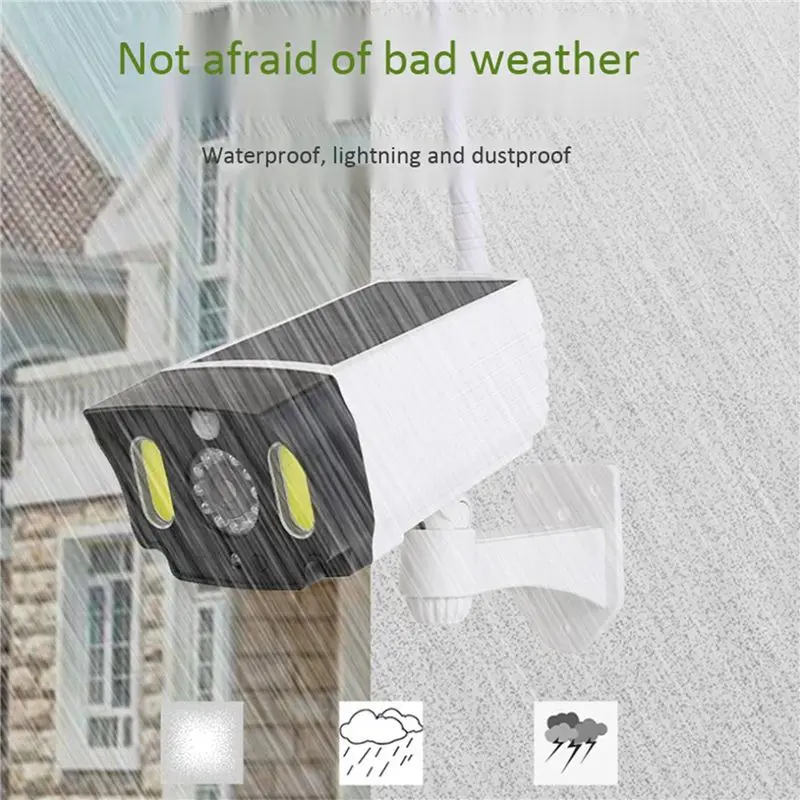 4X Solar Motion Sensor Light,Dummy Camera Waterproof Fake Camera Outdoor Indoor Street Spotlight Lamp,COB New