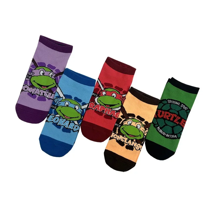 Teenage Mutant Ninja Turtles Long and Short Socks  Free Size Cotton