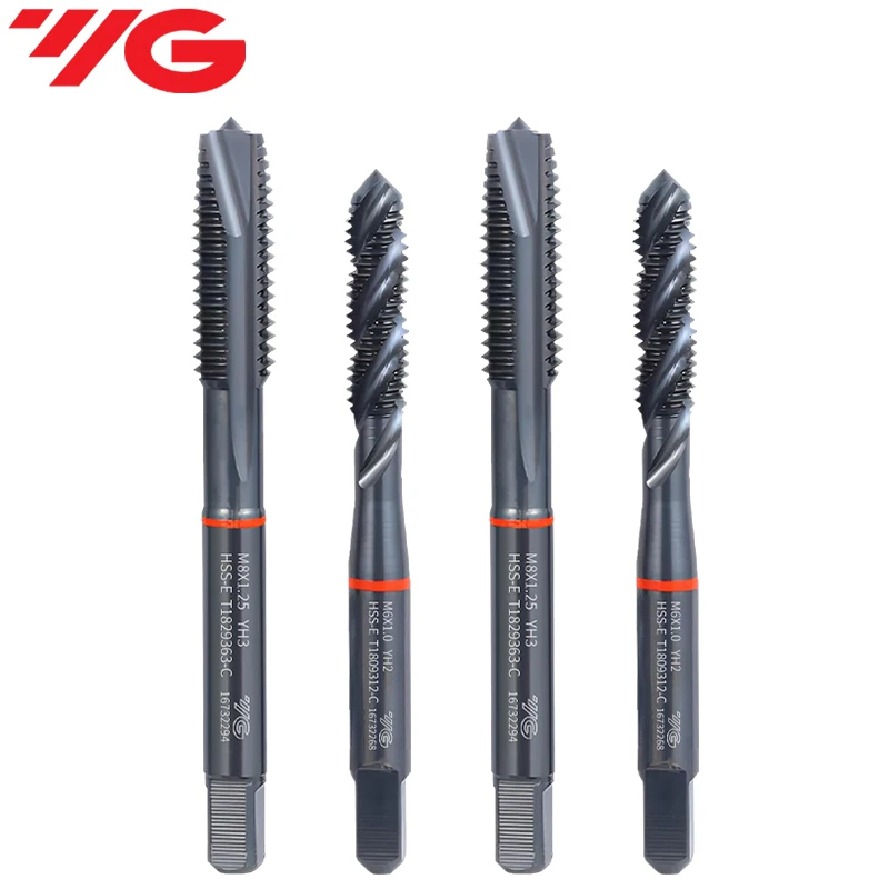 1PCS YG HSSE OX Metric Spiral FlutedT1809/Pointed TapT1829 Fin Thread Red Ring M25-M36 Machine Screw Thread Taps M25M26M27M28M30