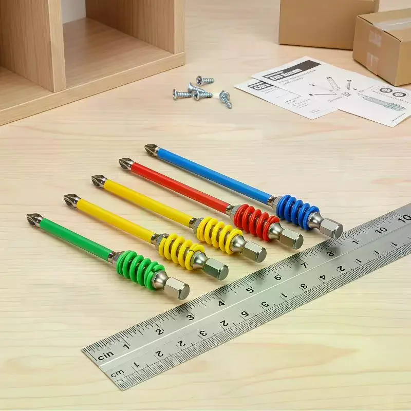Magnetic Anti Slip High Hardness Screwdriver Bit Set With Multiple Sizes And Storage Case Perfect For Home Repair Woodworking