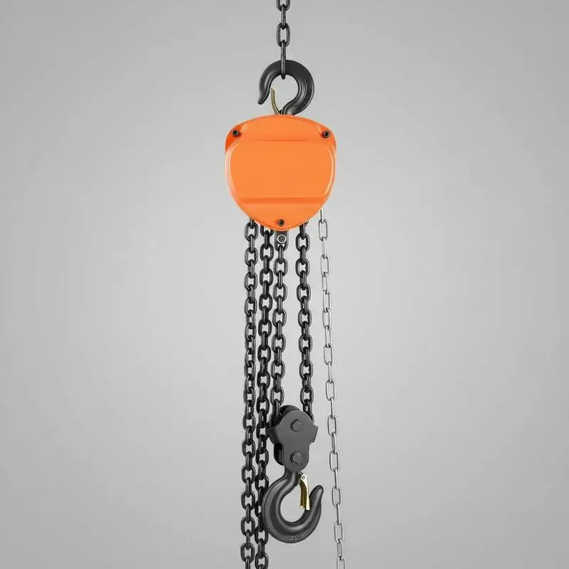 

Manual Lever Block 3 Ton 10 ft For Garage Warehouse Machinery, 6600 lbs Capacity G80 Galvanized Chain Heavy Duty Pulley System Orange Lifting Tool