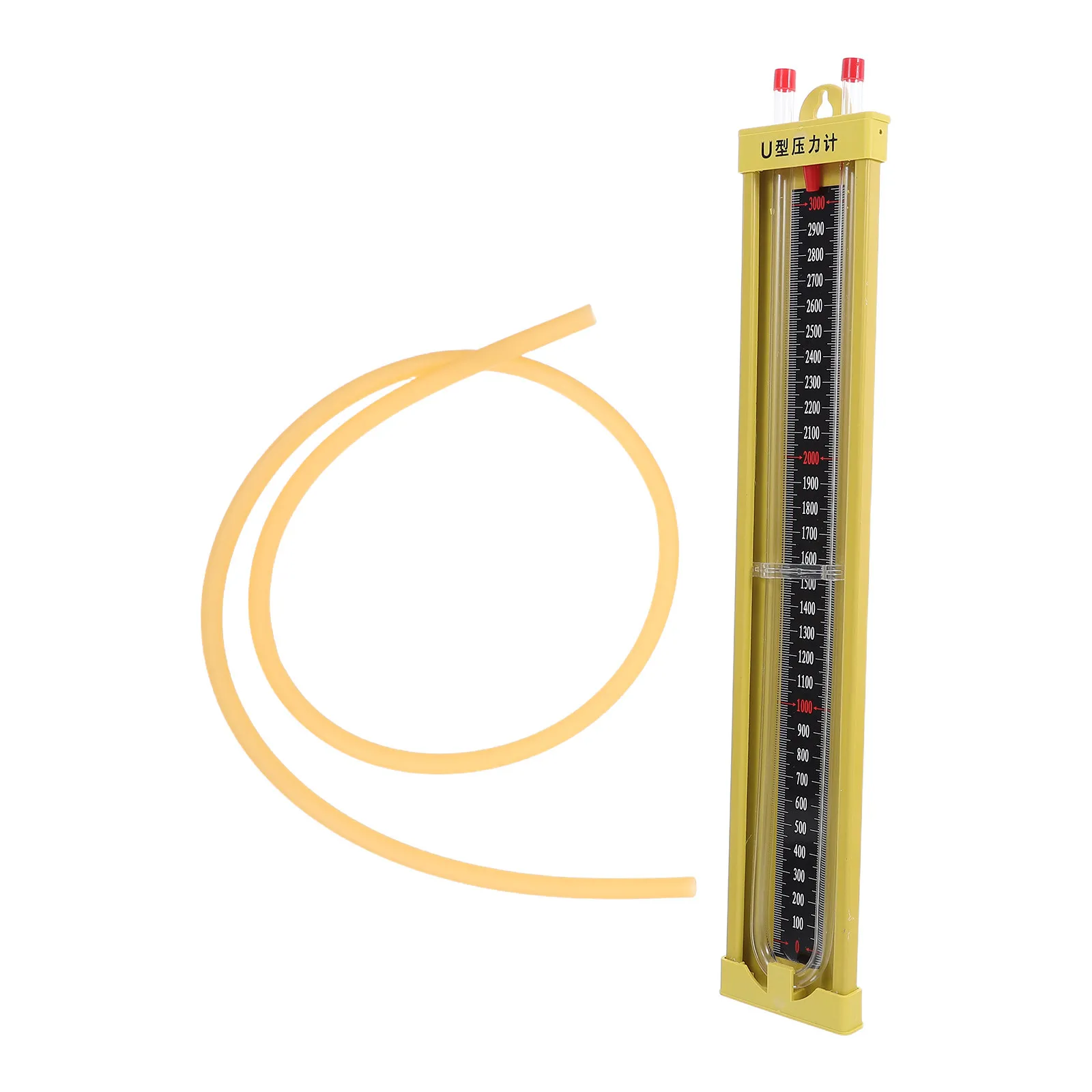 Water Column Pressure Gauge U Tube Manometer High Accuracy Analog Manometer for Hvac Furnace Water Heater Pipeline Pressure