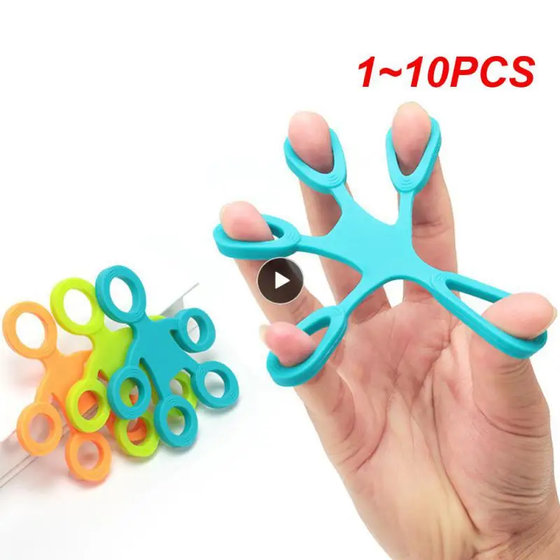 

1~10PCS Hand Puller Finger Resistance Bands Exercisers Stretcher Rehabilitation Training Pull Ring Hand Expander Grip 3 Levels 7