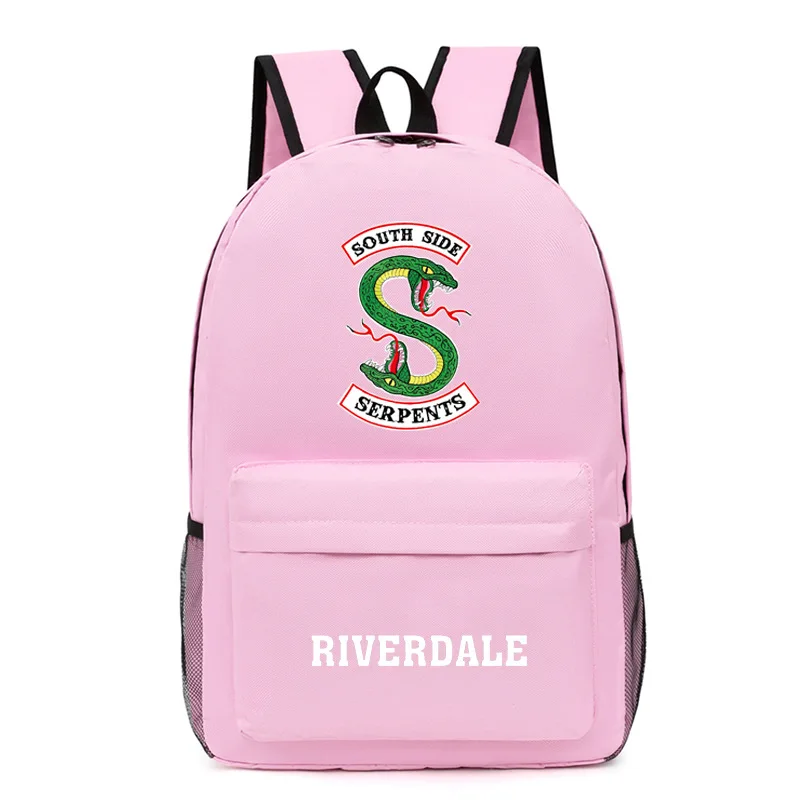 Trendy Popular Trendy Riverdale Notebook Backpacks pupil School Bags Print Oxford Waterproof Boys/Girls Laptop Backpacks