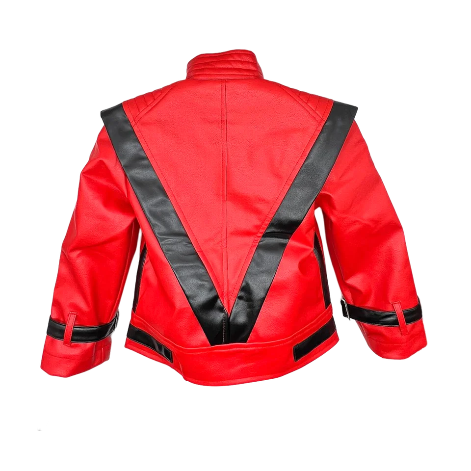 Michael Joseph Jackson Leather Red Thrilling Jacket, Suitable for