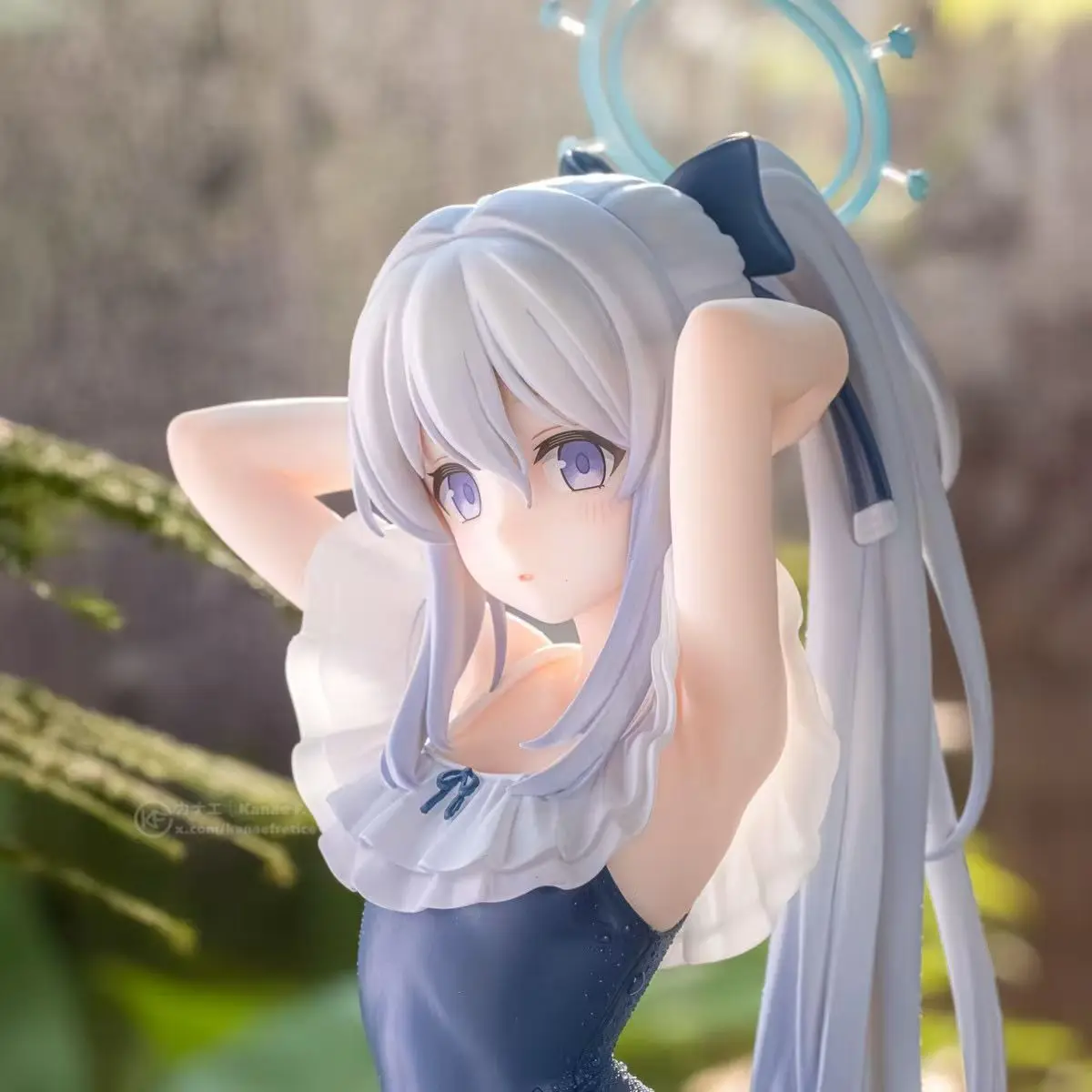 

RABBIT1 Collect Anime Figure‌s Pvc Model Swimsuit Cute Girl White Hair Action Figure‌ Toys for Kids Girl Gift Christmas Birthd