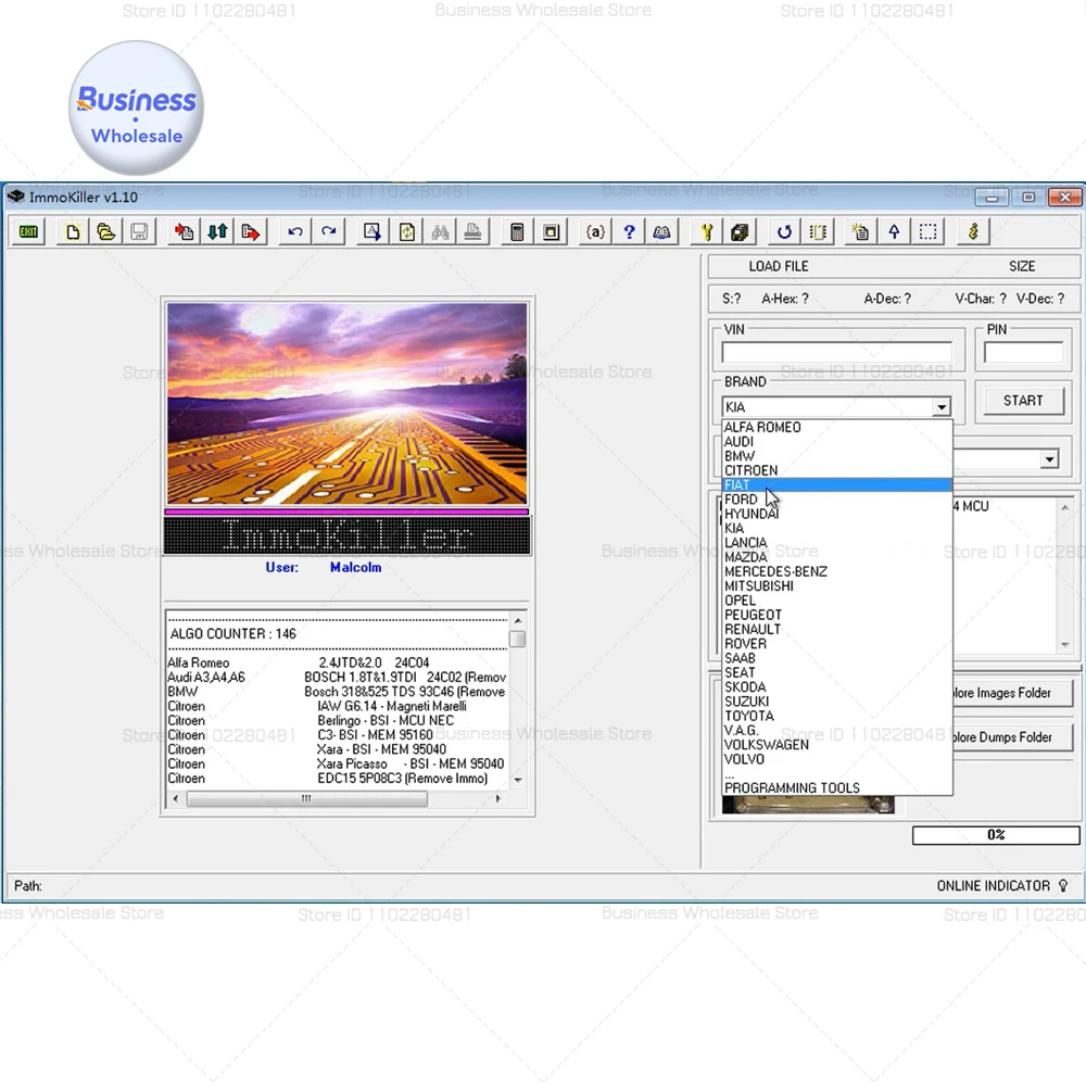 IMMO Software Repairing Vehicle Immobilizer System of Cars ECU to Removes Immobilizer Immo Killer V1.1 Immo Off Link USB 2026