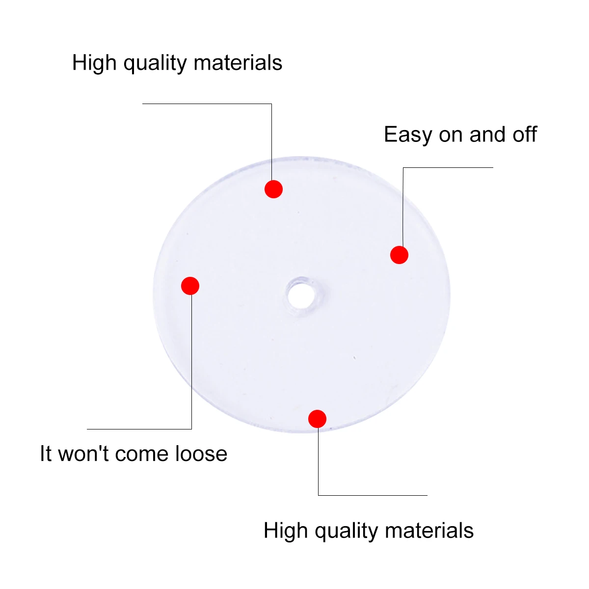 

200Pcs Comfortable Clear Plastic Earring Backs For Droopy Ears Earring Backings Jewelry Making Kit