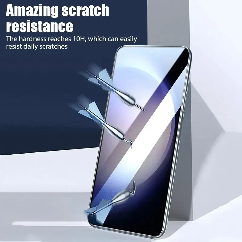 4 piezas de protector de pantalla para Samsung Galaxy A55 A35 A25 A15 A54 A14 A24 A23 A05 A05S A04 A04S A04E, vidrio templado de cobertura completa 3