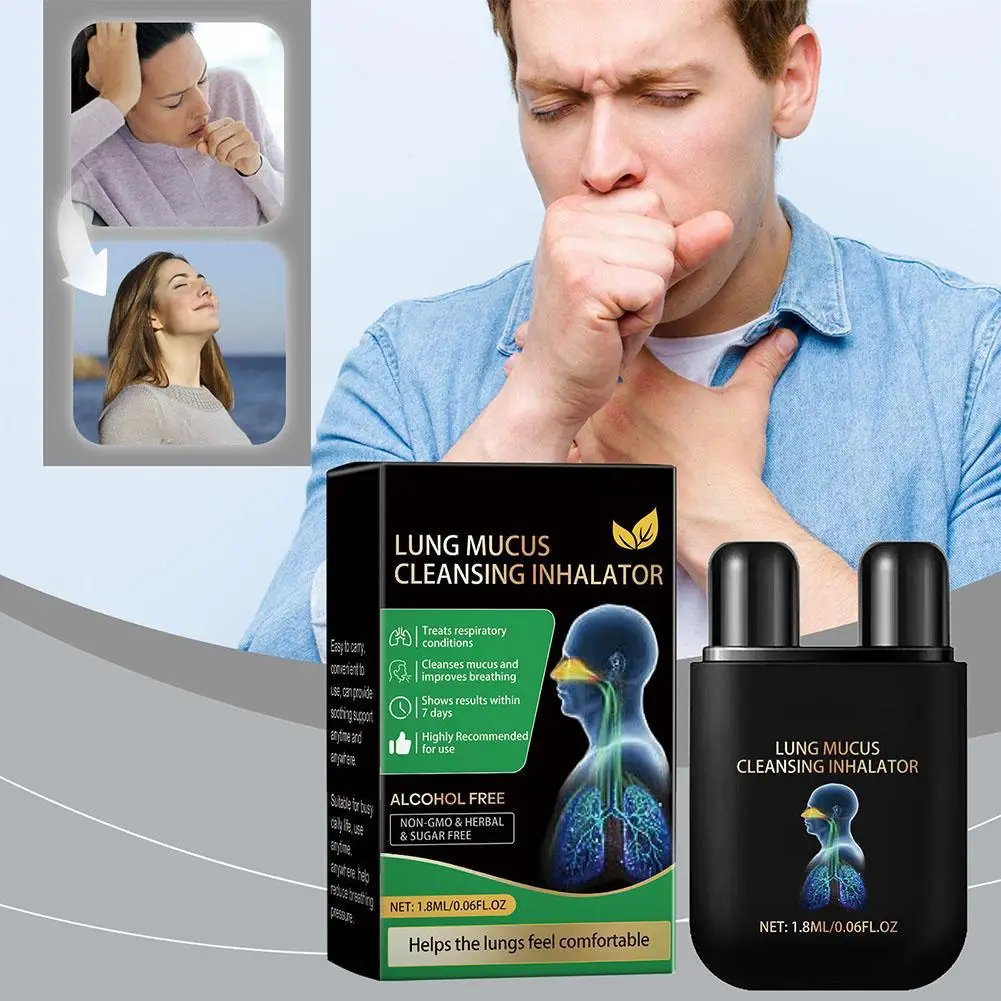 Inalador de limpeza de muco pulmonar, apneia do sono, inalador nasal para saúde do fígado, alívio de limpeza pulmonar, desconforto, cuidados de saúde do nariz