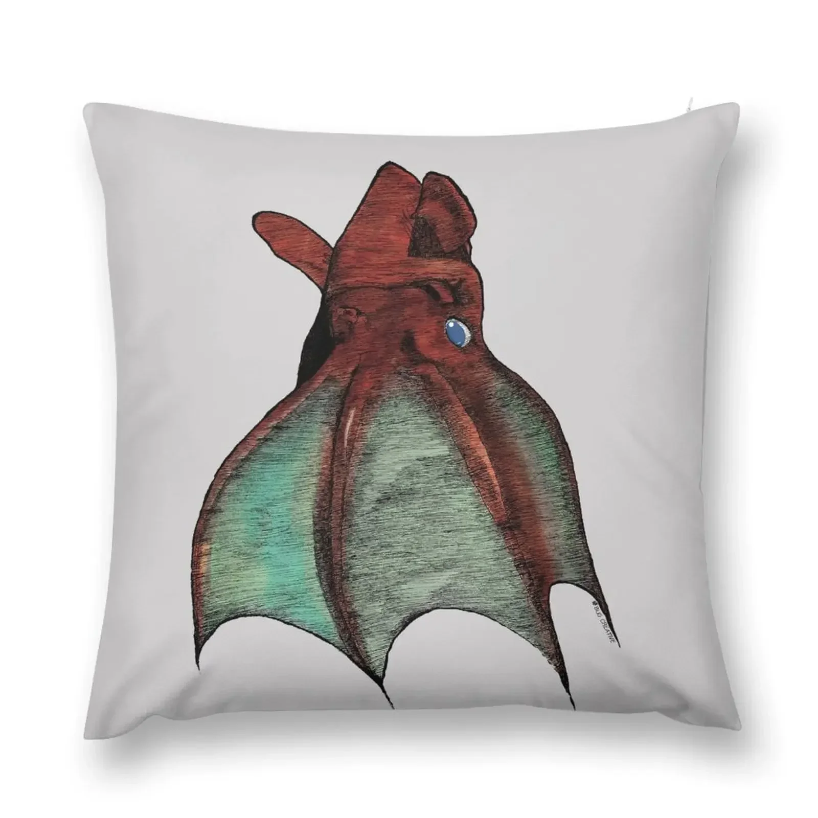 Vampire Squid Color, Semi-Transparent Webbing Throw Pillow Custom Cushion Luxury Living Room Decorative Cushions pillow