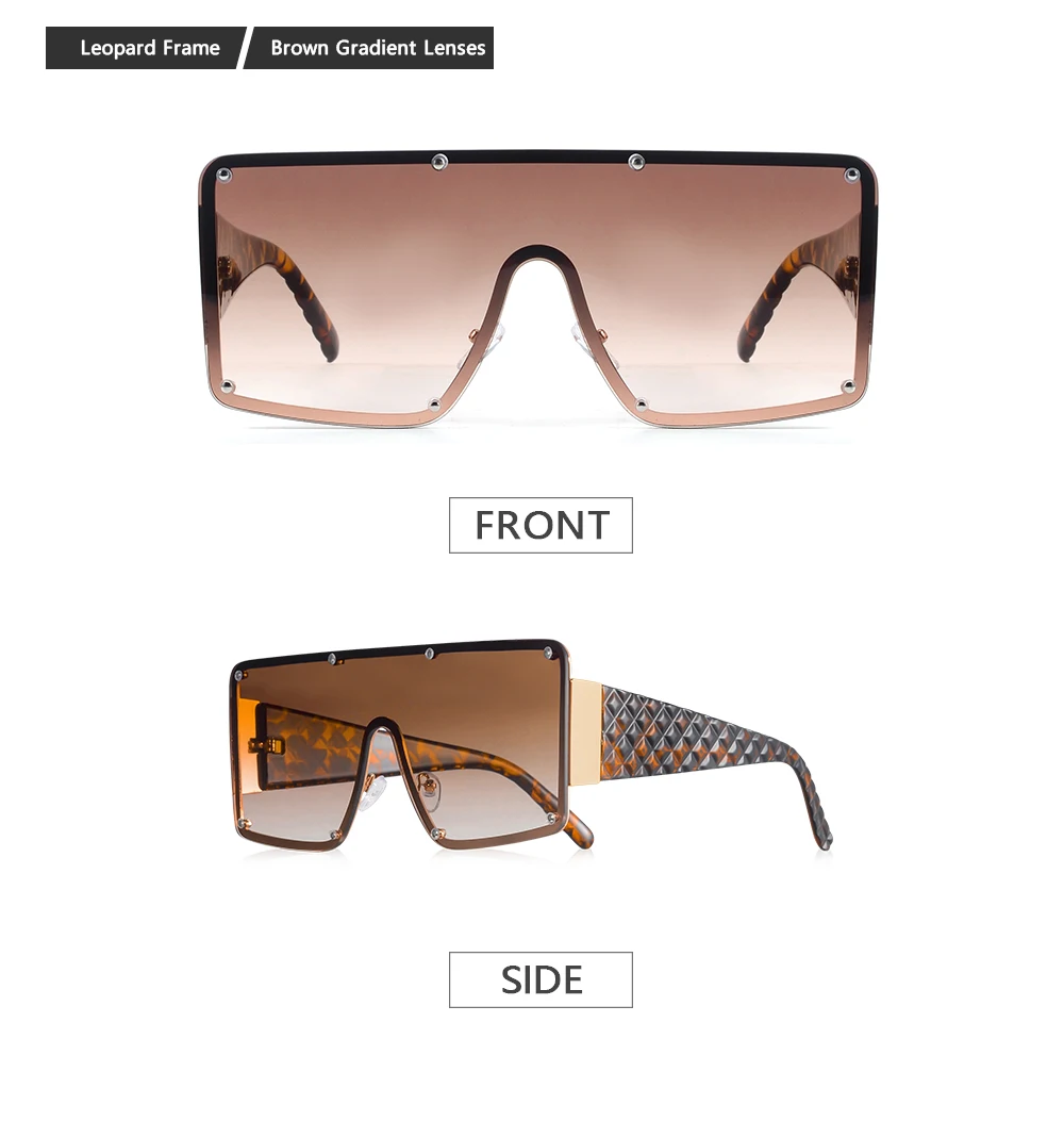 CRIXALIS Damen-Sonnenbrille mit großem Rahmen, quadratisch, Y2K-Marke, Vintage-Sonnenbrille, Schildbrille, UV400-Schutz, Sonnenbrille für Damen – Detail 10