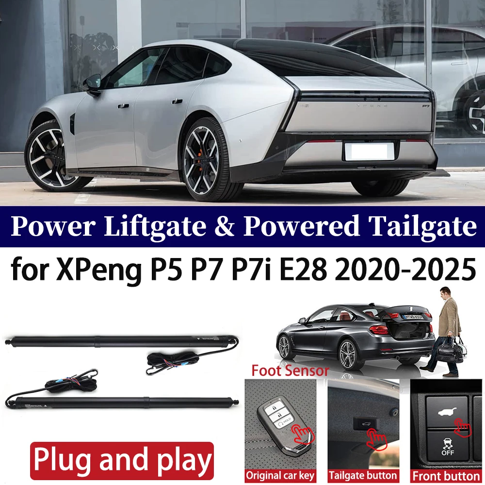 

ZhuCamX for XPeng P5 P7 P7i E28 2020-2025 Car Auto Power Electric Tailgate Liftgate Lift Trunk Closer System Boot Lift Motor Kit