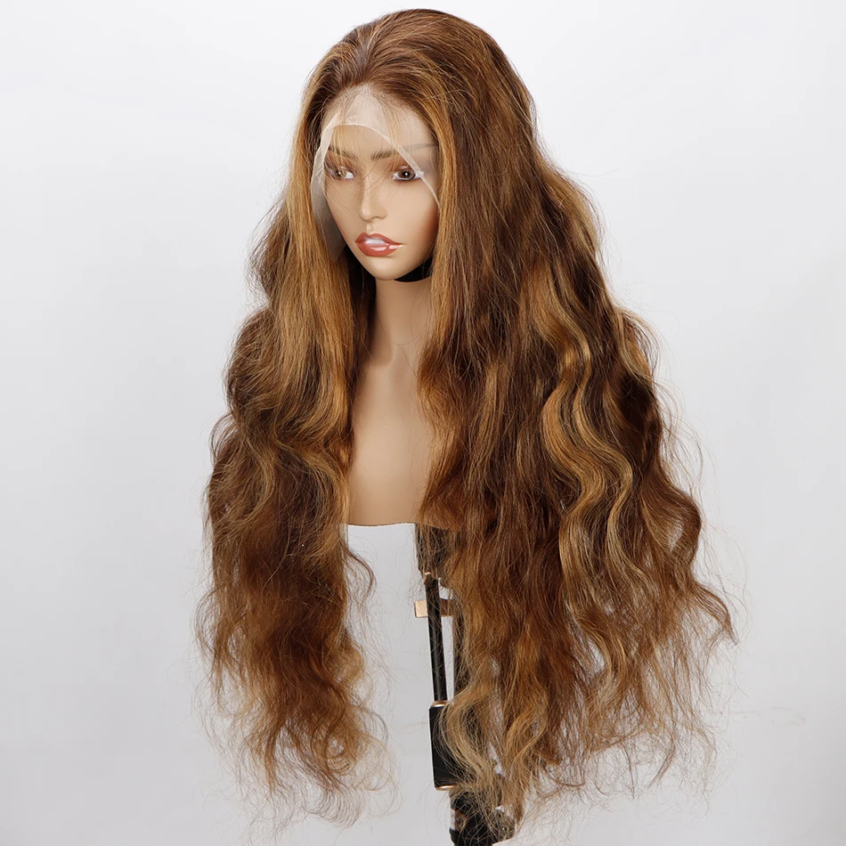Highlight Lace Frontal Wigs Human Hair Honey Blonde Ombre Lace Front Wig Hair Wigs Body Wave 13x4 Lace Wigs For Black Women