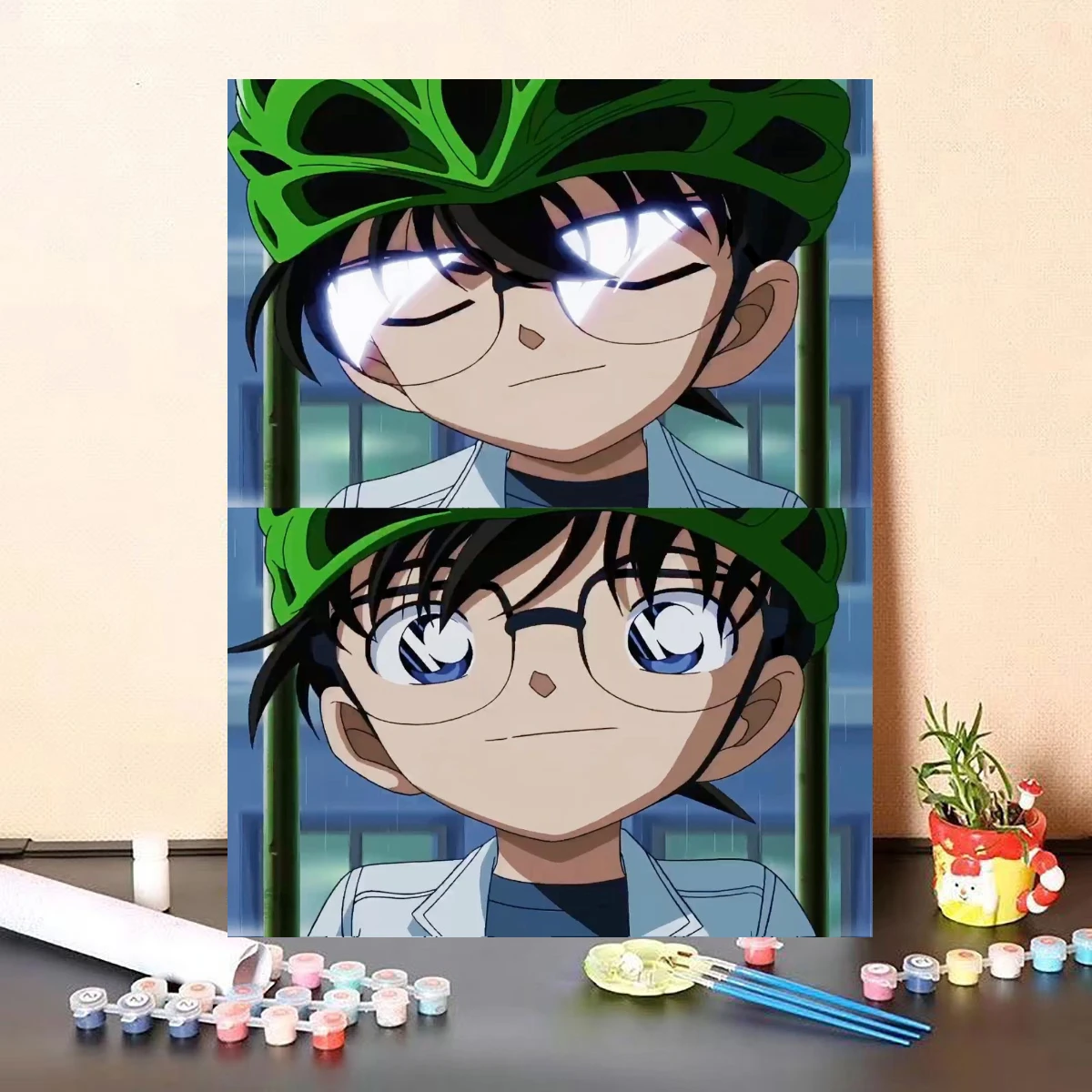 Detective Conan Anime Character Portrait Oil Painting By Numbers Wall Decor for Living Room Bedroom Gift Unframed