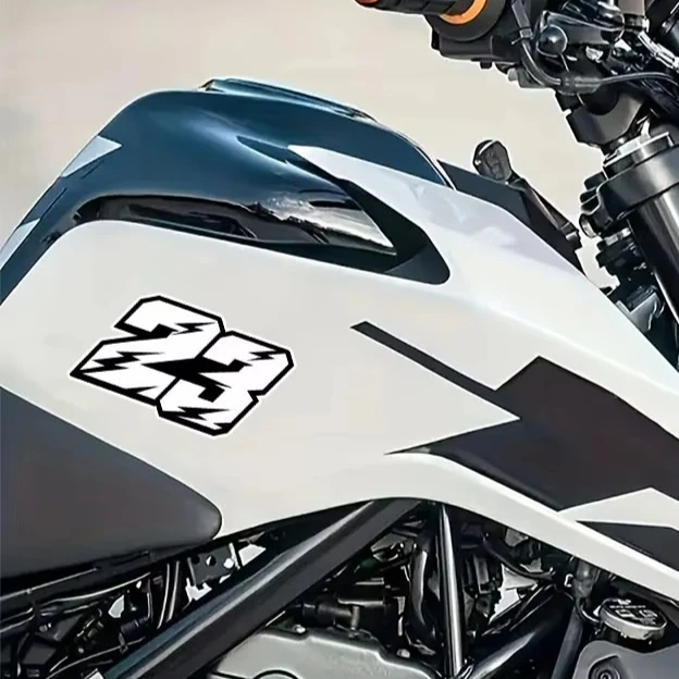 Lightning 23 Racing Number Vinyl Decal 5.5 Inch Waterproof Sticker for JDM Car Motorcycle Truck Window Body Decor
