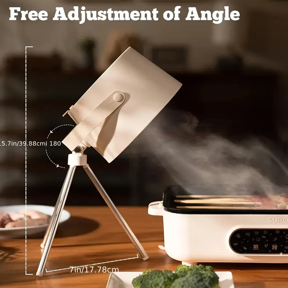 Mini Desktop Exhaust Range Hoods Portable USB Powered Small Kitchen Hood Extractor Barbecue Camping Strong Suction Cooker Hood