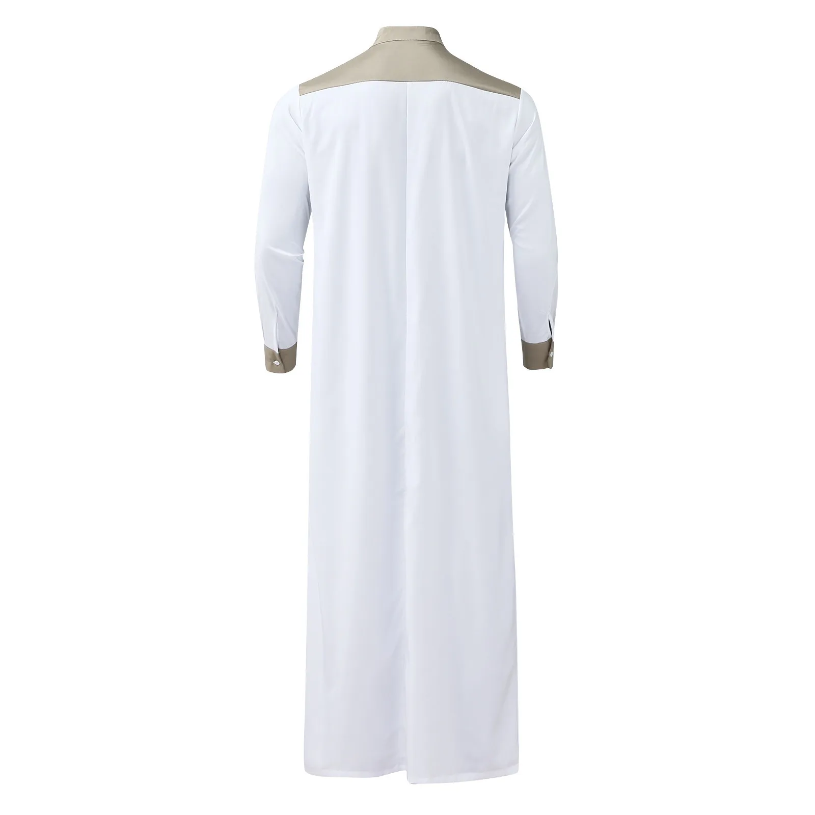 Thobe Jubba à manches longues pour hommes, Robe musulmane, Demi-fermeture éclair, Robes longues islamiques, Abonnés aux documents, Décontracté, Musulmane pakistanaise