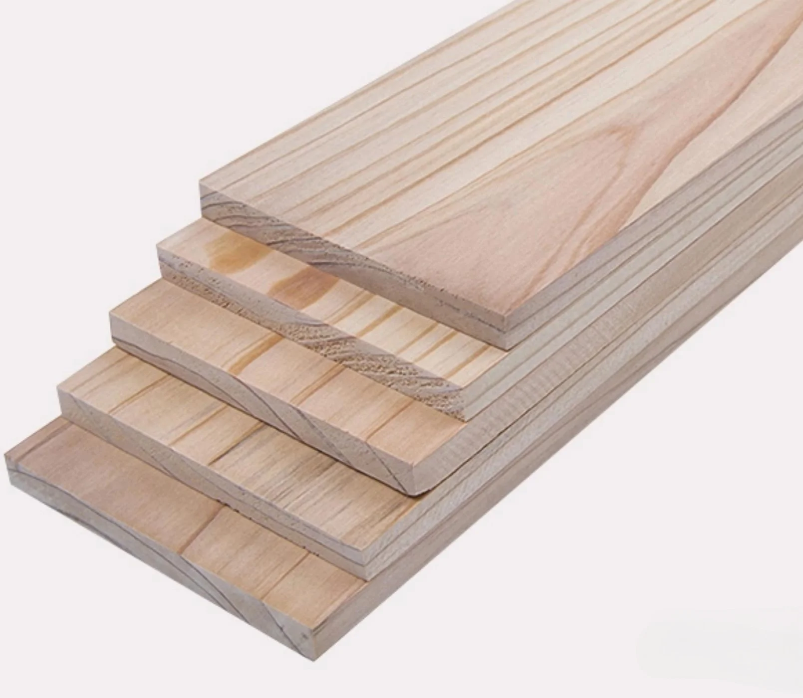 Length:200mm Width:100mm 5pcs Water fir solid wood veneer Chinese fir wood material DIY light wood model board