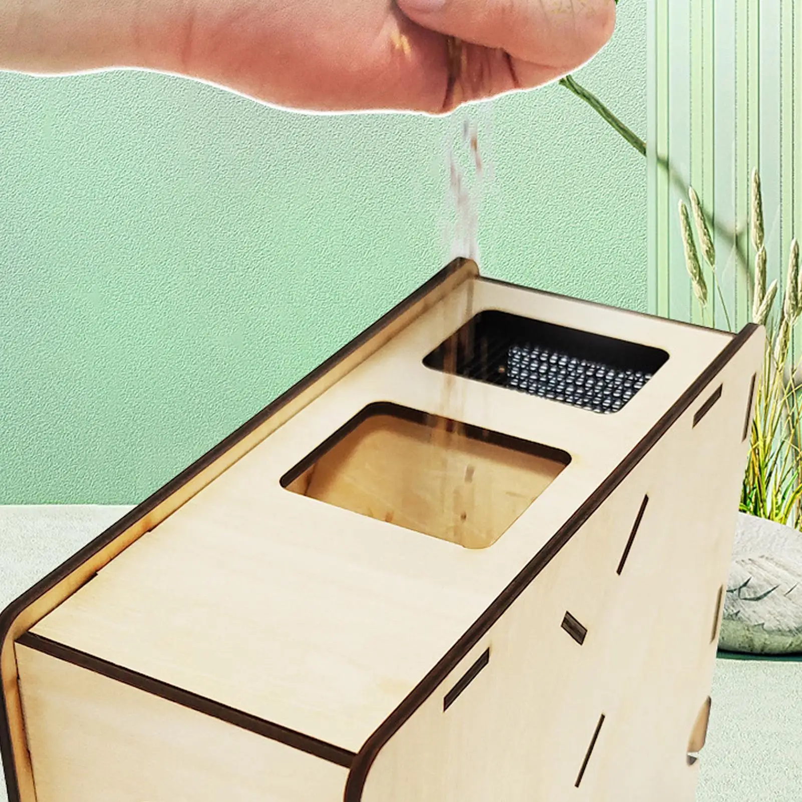 Machine Wooden Grain Splitter Birds Feed Wind Sheller Shell Separator Machine Bird Food Skin Blower Chaff Blowing Machine view 3