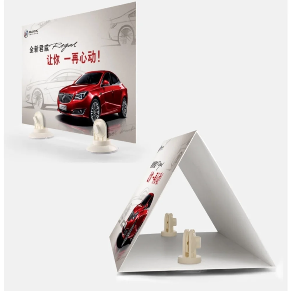 Car Top Window Sign Holder with Suction Cups Poster Signboard Gripper